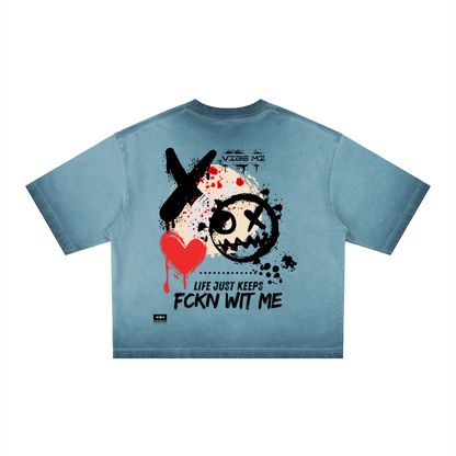 Life Unisex Reverse Dyed Boxy T-Shirt