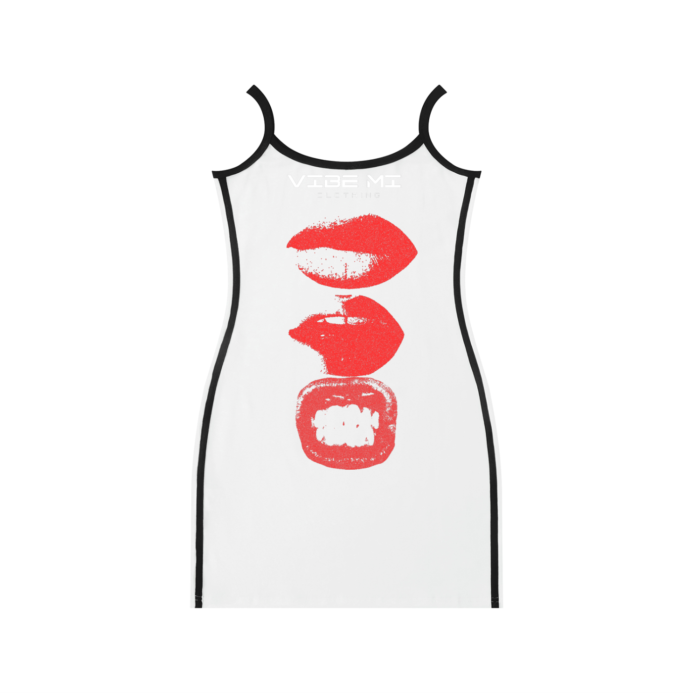 Kiss ,Shirts ,Dress ,graphic dress ,streetwear,mini dress,women's dress,vibe mi clothing ,lips ,kiss dress