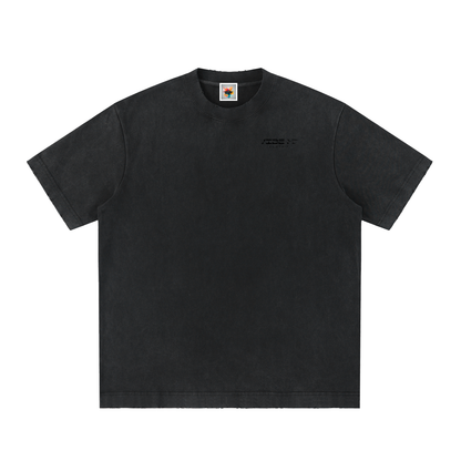 Vibe Mi Clothing Dead End Heavyweight Vintage Washed Frayed T-Shirt
