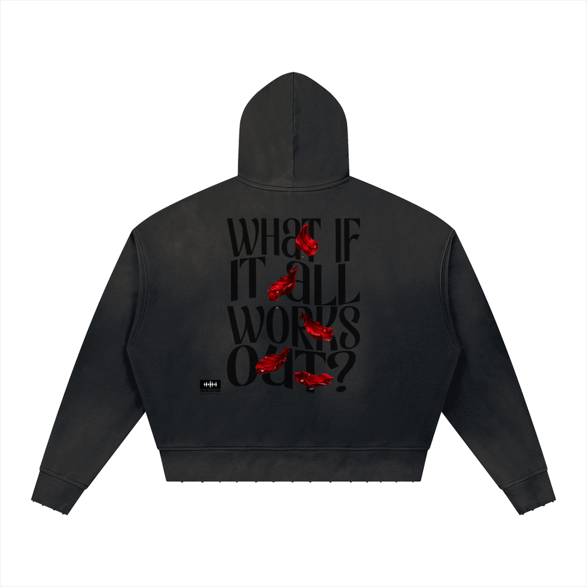 What If Sunfade Distressed Boxy Hoodie