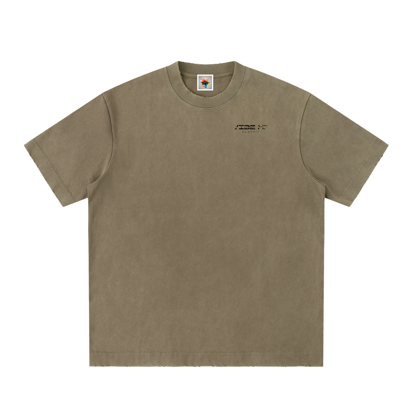 Vibe Mi Clothing Dead End Heavyweight Vintage Washed Frayed T-Shirt