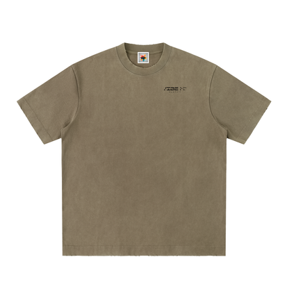 Vibe Mi Clothing Dead End Heavyweight Vintage Washed Frayed T-Shirt