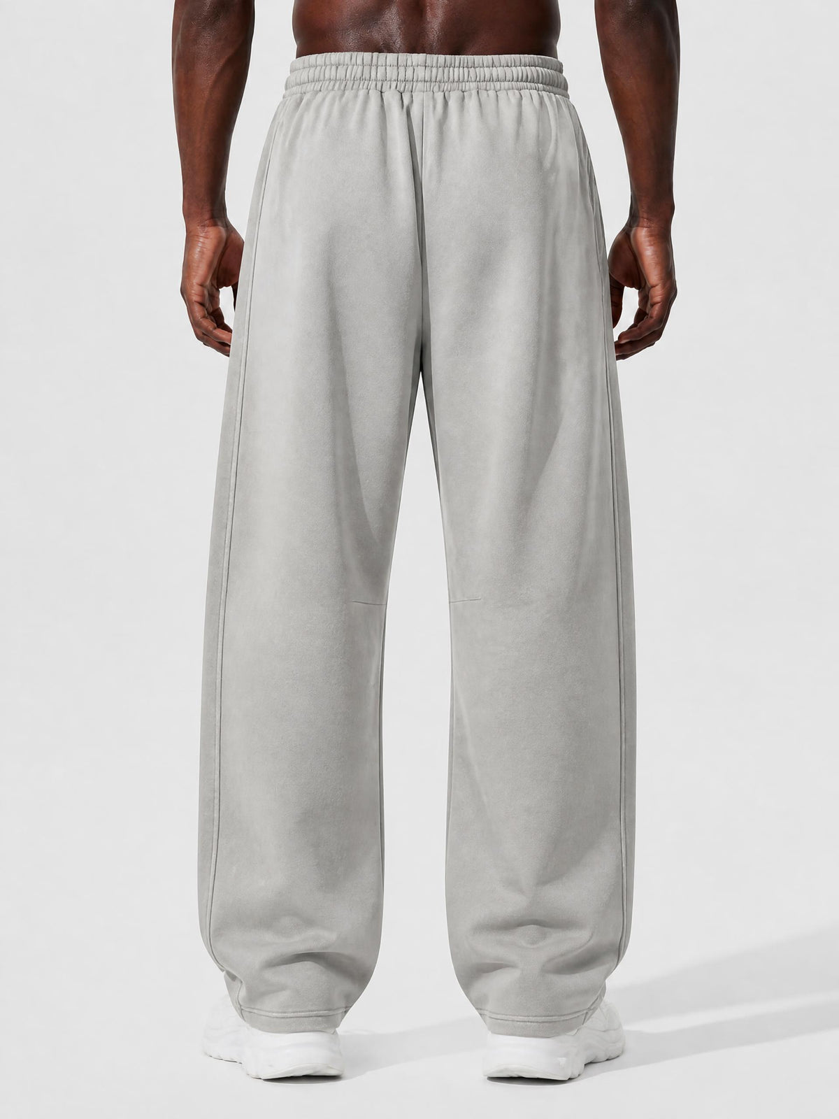 A Vibe Unisex Vintage Wash Barrel Leg Fleece Sweatpants