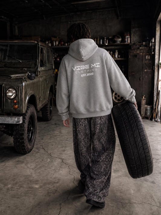 A Vibe Unisex Vintage Wash Boxy Fleece Hoodie