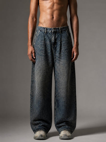Clean Vibe Men's Vintage Wash Denim Jeans