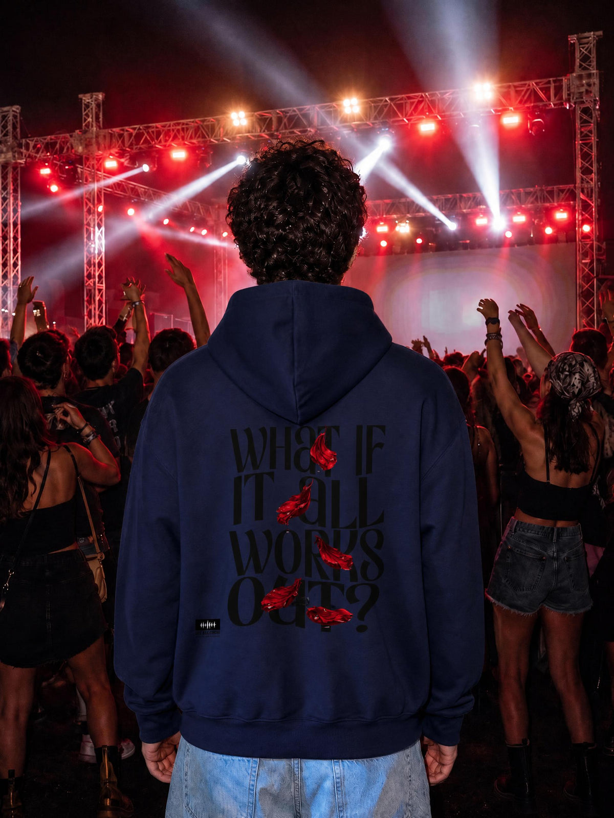 What If Sunfade Distressed Boxy Hoodie