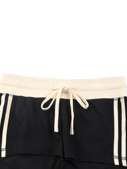 Legwear ,Motion ,Shorts ,Women's shorts ,Vibe,Streetwear ,Unisex shorts,Stripped shorts ,White shorts 