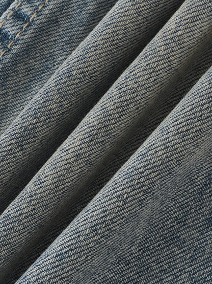No Stress Men's Distressed Barrel Leg Jeans