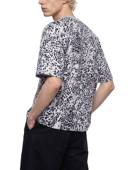 New,Shirts,Leopard print ,No Regrets ,Vibe,Streetwear ,Boxy T-shirt ,Graphic tee ,Lips t-shirt ,Crazy print shirt 