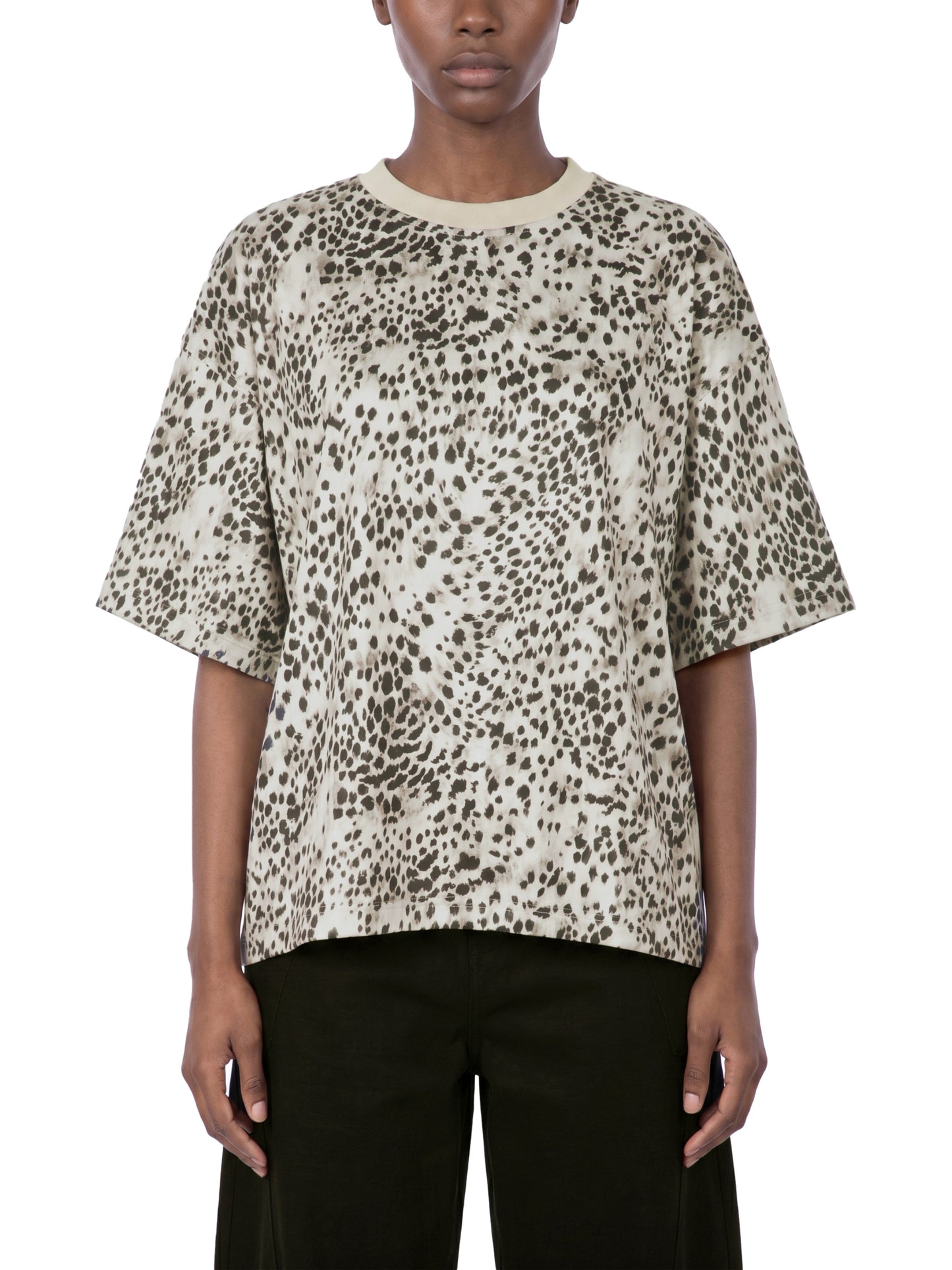 New,Shirts,Leopard print ,No Regrets ,Vibe,Streetwear ,Boxy T-shirt ,Graphic tee ,Lips t-shirt ,Crazy print shirt 