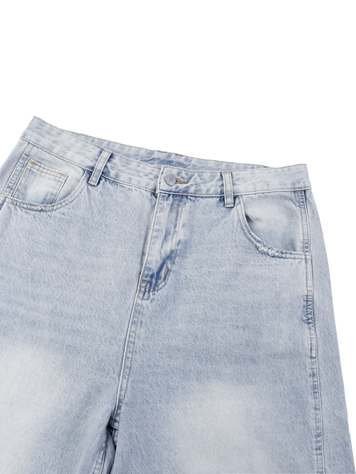 Vibe Mi Clothing Men's Baggy Vintage Wash Sunfade Barrel Leg Jeans