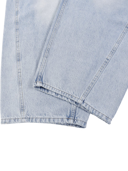 Vibe Mi Clothing Men's Baggy Vintage Wash Sunfade Barrel Leg Jeans