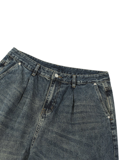 Clean Vibe Men's Vintage Wash Denim Jeans