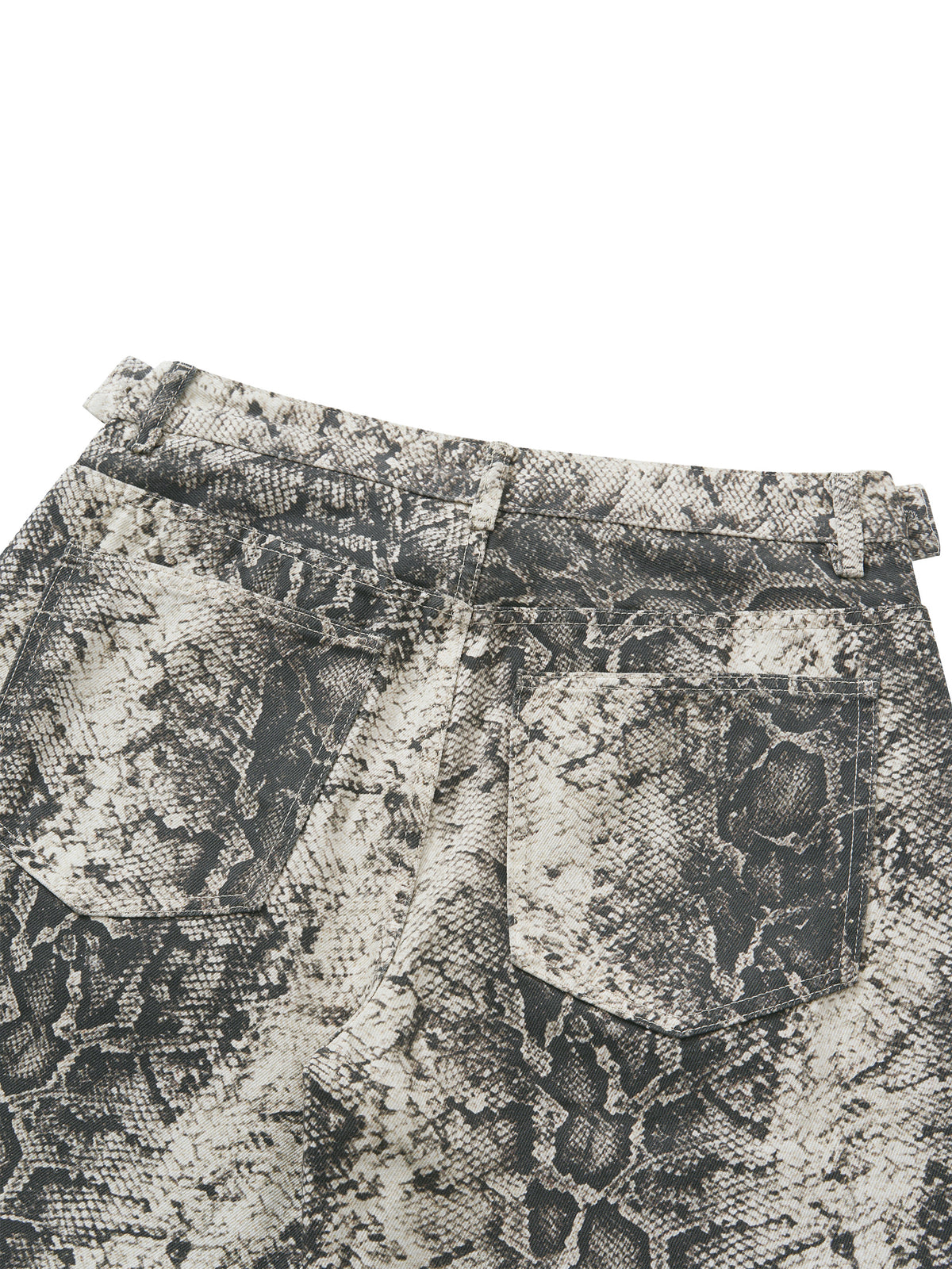 The Vibe Men's Snake Print Barrel Leg Pants