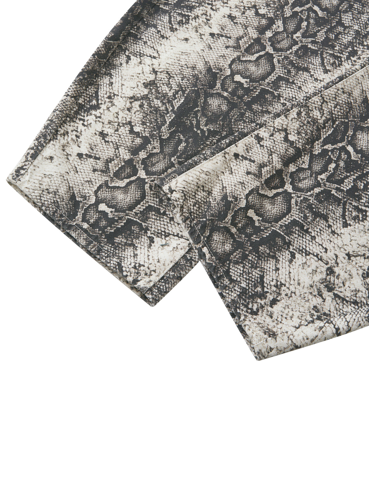 The Vibe Men's Snake Print Barrel Leg Pants